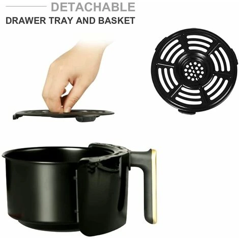 ARDES Friggitrice Ad Aria Calda, Capacità 2 Litri, Temperatura Massima 200° C, Nero 6 ARDES Friggitrice Ad Aria Calda, Capacità 2 Litri, Temperatura Massima 200° C, Nero - immagine 4