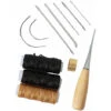 12 Pezzi Kit Di Strumenti Per Artigianato In Pelle, Aghi Da Cucito, Filo Cerato, Cordoncino, Punteruolo, Ditale Per Cucire, Riparazione In Pelle Fai Da Te (12 Pezzi) -Elettrodomestici Negozio 88665765 1