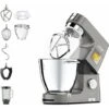 Kenwood KWL90.034SI Impastatrice Planetaria Titanium Chef Patissier XL Con Ciotola EasyWarm Da 7L, Bilancia Integrata E Frullatore, Illuminazione In Ciotola, 10 ANNI DI GARANZIA SUL MOTORE, SIlver -Elettrodomestici Negozio 89659452 1