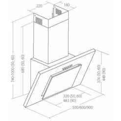 Akpo Wk-4 Nero Eco A Parete Nero 420 M³/h -Elettrodomestici Negozio 89718026 3