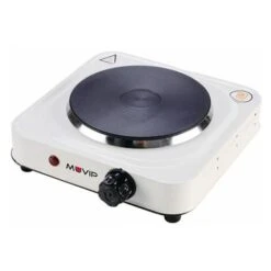 Buck Muvip Fornello Elettrico 1 Piastra 1000w - 5 Livelli Di Potenza - Termostato Con Sistema Di Sicurezza