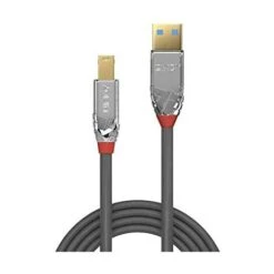 Lindy 36661 - USB Cavo (1 M, USB A, USB B, 3.0 (3.1 Gen 1), 5000 Mbit/s, Cromo, Grigio) -Elettrodomestici Negozio 90877653 3