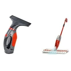 Vileda, Lavavetri Windomatic, RV-1102 & 1-2 Spray Max, Sistema Lavapavimenti Spray Con Panno In Microfibra