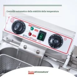 Friggitrice Elettrica Professionale 13+13 Litri Doppia Vasca In Acciaio Inox Per Pub Bar Ristoranti Da Banco -Elettrodomestici Negozio 91343477 4