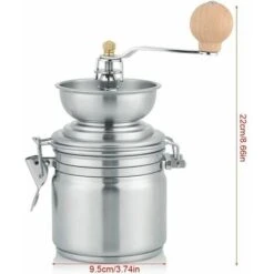Macinacaffè Manuale In Acciaio Inossidabile Macinacaffè Manuale Macinacaffè Per Chicchi Di Caffè Spezie Semi Di Noci Erbe Semi Di Zucca Ecc (Argento) 11 Macinacaffè Manuale In Acciaio Inossidabile Macinacaffè Manuale Macinacaffè Per Chicchi Di Caffè Spezie Semi Di Noci Erbe Semi Di Zucca Ecc (Argento) -Elettrodomestici Negozio 91726309 5