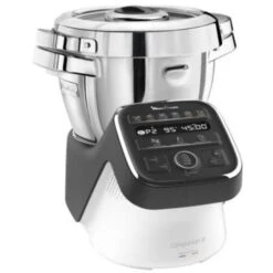 Moulinex HF8098 Companion XL, Robot Da Cucina Multifunzione, 12 Programmi Automatici, 6 Accessori, Recipiente 3L, Intervallo Di Temperatura Da 30 °C A 150 °C, Ricettario: 300 Idee Per Ricett