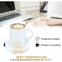 Unico Scaldatazze Elettronico Portatile USB Bianco Con Interruttore Per Caffè E Latte -Elettrodomestici Negozio 92036392 3