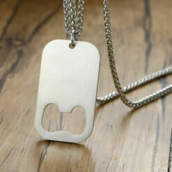 Collana Con Pendente A Cavatappi Da Birra In Acciaio Inossidabile Per Cavatappi Da Uomo, -Elettrodomestici Negozio 92050511 3