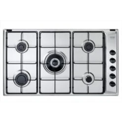 DeLonghi De’Longhi YAL 59 DD Piano Cottura Acciaio Inossidabile Da Incasso 86 Cm Gas 5 Fornello(i)