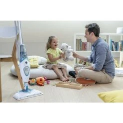 Black & Decker BLACK+DECKER FSM1616-QS Scopa A Vapore Lavapavimenti Steam Mop, Testa Pivotante Per Tutte Le Superfici, Autoselect Per La Regolazione Del Vapore, 2600 W, Serbatoio Estraibile Da 1050 Ml,Bianco Blu -Elettrodomestici Negozio 92775963 3