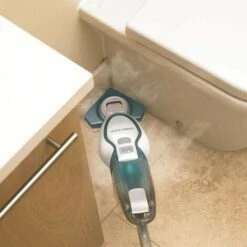 Black & Decker BLACK+DECKER FSM1616-QS Scopa A Vapore Lavapavimenti Steam Mop, Testa Pivotante Per Tutte Le Superfici, Autoselect Per La Regolazione Del Vapore, 2600 W, Serbatoio Estraibile Da 1050 Ml,Bianco Blu -Elettrodomestici Negozio 92775963 5