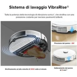 Roborock S8，Aspirateur Robot Blanc PreciSense® LiDAR Navigation Brosse DuoRoller Cartographie 3D Puissance 6000pa Système VibraRise®（Mise à Niveau Du S7）- S8 -Elettrodomestici Negozio 92920255 4