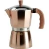 FLUO Di Q.b. By MOPITA, Caffettiera 6 Tazze In Alluminio, Guranizione In Silicone, Manico Antiscottatura, Per Tutti I Piani Cottura, No Induzione, Colore Rose Gold -Elettrodomestici Negozio 92947368 1