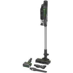 Hoover HF9 Aspirapolvere Senza Filo Con Anti-Twist ™, 350W, Autonomia 60 Min, Doppia Batteria, Spazzola Antigroviglio, Display Led, Verde/Grigio, Garanzia 5 Anni