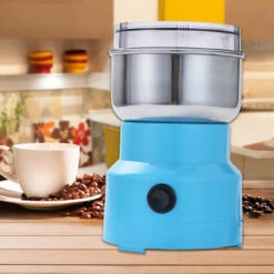 Multifunzione Smash Machine Elettrico Cereali Macinacereali Mulino Spezie Erbe Polverizzatore Macchina Per Macinare Strumento Macinacaffè Elettrico In Acciaio Inossidabile Per La Casa (EU) (Blu) -Elettrodomestici Negozio 93428404 3