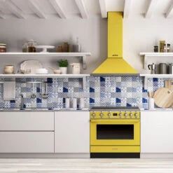 Smeg Cucina Elettrica Portofino CPF9IPYW 90 Cm Giallo -Elettrodomestici Negozio 93933211 5