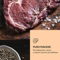 Klarstein Armadio Di Stagionatura Per La Carne - Steakhouse Pro 98 Onyx, 1 Zona, 98 L, 1-25 °C, Touch, Finestra Panoramica -Elettrodomestici Negozio 94662191 3