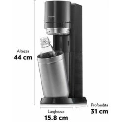 Gasatore Acqua Sodastream Duo Nero Con Doppia Bottiglia In Vetro E PET - 2270148 10 Gasatore Acqua Sodastream Duo Nero Con Doppia Bottiglia In Vetro E PET - 2270148 -Elettrodomestici Negozio 94722658 4