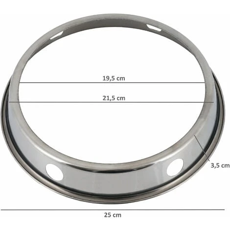 Mahlzeit Anello Wok In Acciaio Inox Ø 19,5 Cm Anello Wok Per Wok Con Base Tonda 6 Mahlzeit Anello Wok In Acciaio Inox Ø 19,5 Cm Anello Wok Per Wok Con Base Tonda - immagine 4