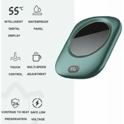 Scaldatazze USB, Scaldatazze USB, Scaldatazze, Scaldatazze Manuale USB Scaldatazze Elettrico Originale Per Ufficio, Scaldatazze Elettrico Verde (senza Tazza) -Elettrodomestici Negozio 95222084 5