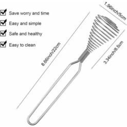 GTA Mixer Varietà Acciaio Inossidabile Molla A Spirale Frusta A Filo Frusta Crema Frullino Per Le Uova Salsa Per Crema Sbattitore A Mano Accessori Per Utensili Da Cucina -Elettrodomestici Negozio 95743458 3