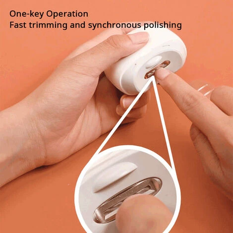 Seemagic Tagliaunghie Elettrico Automatico Con Illuminazione Tagliaunghie Anti-spruzzo Tagliaunghie Manicure Per Bambino Tagliaunghie Sicuro Per Adulti Manicure Bianco 5 Seemagic Tagliaunghie Elettrico Automatico Con Illuminazione Tagliaunghie Anti-spruzzo Tagliaunghie Manicure Per Bambino Tagliaunghie Sicuro Per Adulti Manicure Bianco - immagine 3