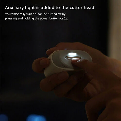 Seemagic Tagliaunghie Elettrico Automatico Con Illuminazione Tagliaunghie Anti-spruzzo Tagliaunghie Manicure Per Bambino Tagliaunghie Sicuro Per Adulti Manicure Bianco 6 Seemagic Tagliaunghie Elettrico Automatico Con Illuminazione Tagliaunghie Anti-spruzzo Tagliaunghie Manicure Per Bambino Tagliaunghie Sicuro Per Adulti Manicure Bianco - immagine 4