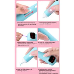 PENNA PER STAMPA SUPER 3D - Include Penna 3D, 1 Colori Di Ricarica Per Filamenti PCl Con Guida Per Stencil E Manuale Utente,Blue -Elettrodomestici Negozio 96717126 5