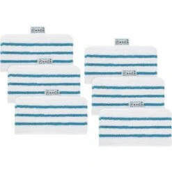 Set Di 6 Microfibre Lavabili Per Scopa A Vapore Black & Decker FSMP20, FSMH1321JMD, FSM1500, FSM1600, FSM1610, FSM1620, FSM1621, FSM1630, FSMH162
