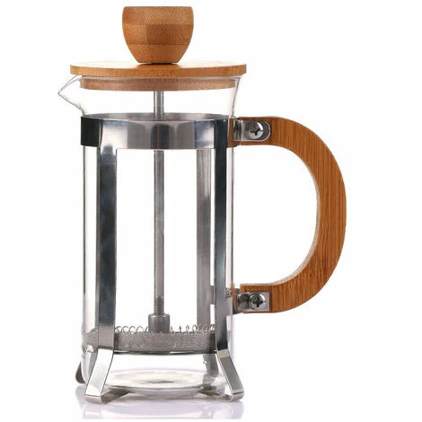 Caffettiera ITench Press, 350ml 12oz 1-2 Tazze ITench Press, Piccola Pressa Per Tè In Vetro Borosilicato Con Manico In Bambù 3 Caffettiera ITench Press, 350ml 12oz 1-2 Tazze ITench Press, Piccola Pressa Per Tè In Vetro Borosilicato Con Manico In Bambù