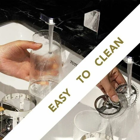 Caffettiera ITench Press, 350ml 12oz 1-2 Tazze ITench Press, Piccola Pressa Per Tè In Vetro Borosilicato Con Manico In Bambù 6 Caffettiera ITench Press, 350ml 12oz 1-2 Tazze ITench Press, Piccola Pressa Per Tè In Vetro Borosilicato Con Manico In Bambù - immagine 4