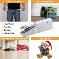 Mini Macchina Da Cucire Elettrica Portatile Con Accessori Per Cucire Per Tessuti… 10 Mini Macchina Da Cucire Elettrica Portatile Con Accessori Per Cucire Per Tessuti… -Elettrodomestici Negozio 97074278 4