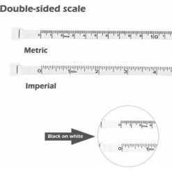 Metro A Nastro Per Cucire, Metro A Nastro Morbido Retrattile Automatico Per Abbigliamento In Pelle, Tessuto Per Cucire Corpo, Righello In Tessuto A Doppia Faccia, 60 Pollici/150 Cm, Bianco (2 Pezzi) -Elettrodomestici Negozio 97074693 3