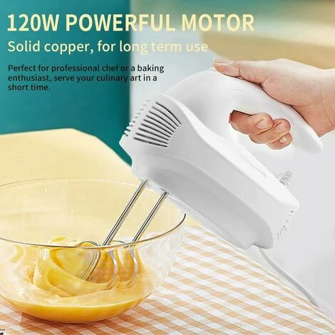 Sbattitore Elettrico Potente Sbattitore Elettrico Silenzioso ITusta Da Cucina Elettrica Multiuso A 5 Velocità , 2 ITuste E 2 Ganci Per Impastare In Acciaio Inossidabile Per Cuocere Torte E Cuocere 7 Sbattitore Elettrico Potente Sbattitore Elettrico Silenzioso ITusta Da Cucina Elettrica Multiuso A 5 Velocità , 2 ITuste E 2 Ganci Per Impastare In Acciaio Inossidabile Per Cuocere Torte E Cuocere - immagine 5