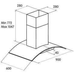 Turboair LIPARI IX/A Cappa Aspirante Isola Acciaio Inox 368 Mⁿ/h Classe E -Elettrodomestici Negozio 97171290 3
