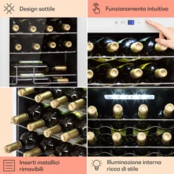 Klarstein Klarstein Shiraz 20 Uno - Frigorifero Per Vini, 53 L, 20 Bottiglie, Pannello Di Controllo Touch, 5-18°C 11 Klarstein Klarstein Shiraz 20 Uno - Frigorifero Per Vini, 53 L, 20 Bottiglie, Pannello Di Controllo Touch, 5-18°C -Elettrodomestici Negozio 97203169 5