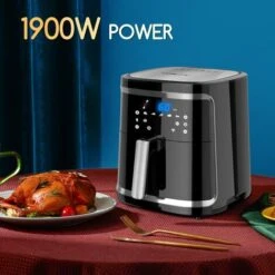 Friggitrice Ad Aria Intelligente Smart 1900W 7L Schermo LED 7 Funzioni Cuoce 9 Friggitrice Ad Aria Intelligente Smart 1900W 7L Schermo LED 7 Funzioni Cuoce -Elettrodomestici Negozio 97307623 3