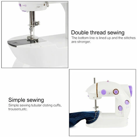 Mini Macchina Da Cucire Per Principianti Macchina Da Cucire Portatile Per Viaggi A Casa 6 Mini Macchina Da Cucire Per Principianti Macchina Da Cucire Portatile Per Viaggi A Casa - immagine 4