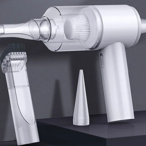 Aspirapolvere E Soffiatore D'aria Senza Fili 2 In 1 2000PA Mini Collettore Di Polveri Portatile Per Interni Auto Da Ufficio A Casa (nero) 4 Aspirapolvere E Soffiatore D'aria Senza Fili 2 In 1 2000PA Mini Collettore Di Polveri Portatile Per Interni Auto Da Ufficio A Casa (nero) - immagine 2