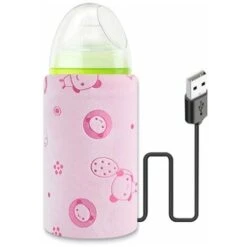USB Scaldabiberon, Scaldabiberon Isolato Borsa Per Biberon Borsa Da Viaggio USB Scaldabiberon Per Latte Materno Borsa Termostatica, Scaldabiberon (Rosa, Senza Bottiglia) -Elettrodomestici Negozio 98130939 5