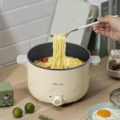 Piccola Pentola Elettrica In Acciaio Inossidabile Da 2,5 Litri, Pentola Elettrica Portatile Per Camera Degli Studenti/studio/hotel/campeggio/ufficio -Elettrodomestici Negozio 98713483 4