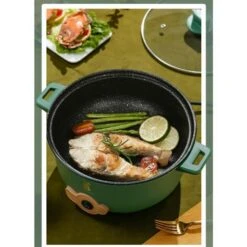 Pentola Elettrica Multifunzionale In Acciaio Inossidabile Pentola Elettrica Multifunzionale Pentola Elettrica Multifunzionale ， Doppio Strato ， Giallo -Elettrodomestici Negozio 98718376 5