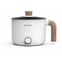 Fornello Di Riso Multifunzionale In Acciaio Inossidabile Da 1,5 Litri Fornello Di Riso Multifunzionale/Studio/Hotel/Campeggio/Ufficio Fornello Di Riso Portatile，Bianco