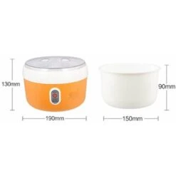 Yogurtiera Elettrica, 220V 1.2L Macchina Per La Produzione Di Yogurt Per Crema Elettrica Automatica Domestica Strumento Per La Produzione Di Yogurt (Arancione) -Elettrodomestici Negozio 98721041 3