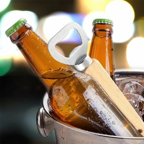 Apribottiglie Apribottiglie, 10 Pezzi Apribottiglie Per Birra Con Manico In Legno Apribottiglie Portatile Durevole In Legno Naturale 4 Apribottiglie Apribottiglie, 10 Pezzi Apribottiglie Per Birra Con Manico In Legno Apribottiglie Portatile Durevole In Legno Naturale - immagine 2