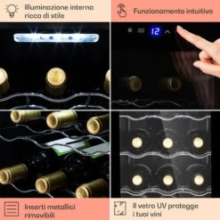 Klarstein Barolo 12 Uno - Frigorifero Per Vini, 37 L, 12 Bottiglie, 11-18 °C, SingleZone -Elettrodomestici Negozio 99449454 5