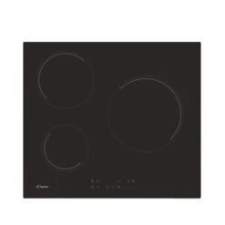 CANDY CH63CT - Piano Cottura In Vetroceramica - 5500W - 3 Fuochi - Nero