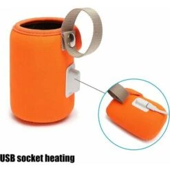 Borsa Scaldabiberon USB, Custodia Termica Per Bottiglia Custodia Termica Per Conservazione Del Calore USB Custodia Termica Per Bottiglia Lavabile Per Viaggi All'aperto (arancione), -Elettrodomestici Negozio 99776653 4