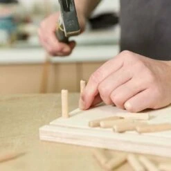 Confezione Da 400 Tasselli In Legno Da 8 Mm X 40 Mm - Tassello In Legno Massello Di Faggio Ideale Per Fresa Per La Lavorazione Del Legno - Adatto Per Maschera Di Foratura/guida Di Foratura. A -Elettrodomestici Negozio 99781959 4