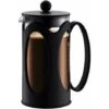 Caffettiera, Vetro Borosilicato - 3 Tazze (0,35 L), Nera -Elettrodomestici Negozio 99783073 1